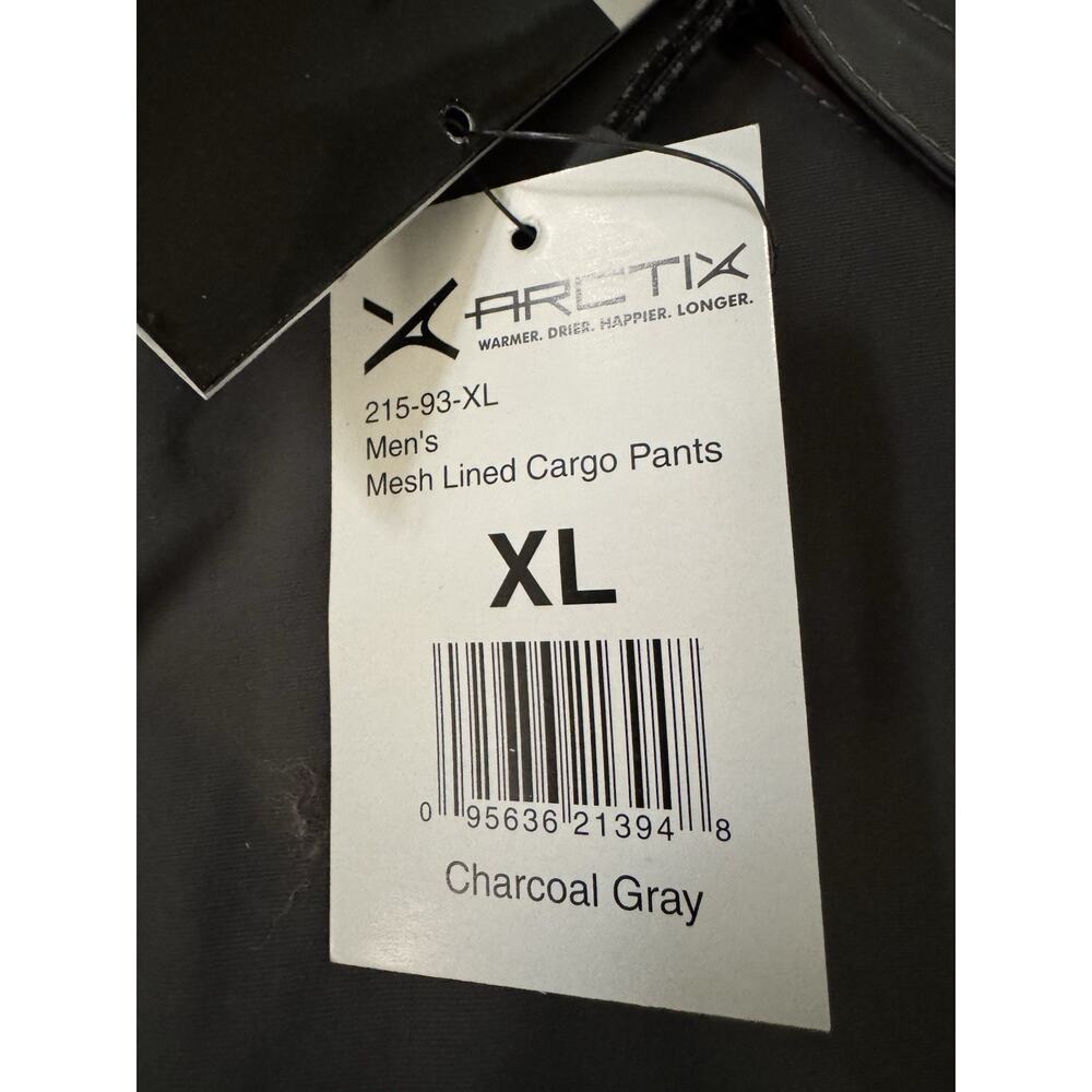 Arctix Mens Insulated Mesh Lined Water Resistant Snow Utility Pants Gray Size XL - Picture 4 of 16